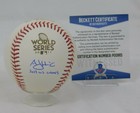A  J  Hinch Signed Official 2017 World Series Mlb Baseball Beckett Coa Astros