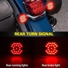 1157 Led Red Turn Signal Kit For Motorcycle    2-pack  3-1 4 Inch  Double Red