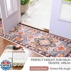 Homore 2x6 Hallway Runner Rug For Entryway Indoor Kitchen Runner Rugs Non Ski