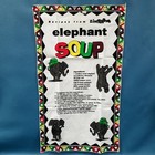 2 Hand Screen Printed Art Zimbabwe Africa Animals Elephant Towels Decor