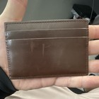 Coach Brown Men s Slim Credit Card Card Case Wallet With Logo Accent