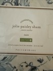 New Pottery Barn Jolie Paisley Blue Euro Pillow Sham