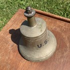 Wwii Era Us Navy Ew Vanduzen Bronze Ship   s Bell - Weighs 20 Lbs      buckeye Bell   
