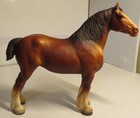 Vintage Breyer Molding Chalky Clydesdale Horse Brown Mare U s a  Nice Used Toy