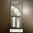 Nomad Icy Blue Glow Apple Watch 49mm Natural Titanium Hardware Rocky Point Band