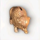 Antique Arcade Bronzed Cast Iron Buffalo Coin Bank With 26 Buffalo Nickels