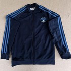 Adidas Big Boys Blue 3-stripes Track Jacket Full Zip Athletic Youth Size Large