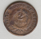1866 2c Two Cent Piece  c15