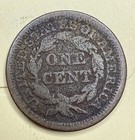 1846 Braided Hair Large Cent Copper Us One Cent Philadelphia Type Coin
