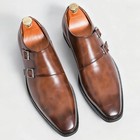 Men s Leather Dress Shoes Pointed Toe Business Office Wedding Oxfords Shoes