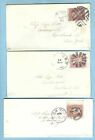 Scott  65  New York Fancy Cancels Lot Of 6 On Cover