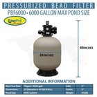 Easypro 6000 Pressurized Bead Filter