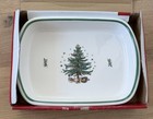 Nikko Christmas Ovenware Lasagna Dish 15 1 4    X 11  Japan Happy Holidays New Lrg