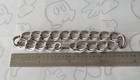 Walt Disney Productions Vintage Double Curb Charm Bracelet Silver Tone 7 