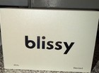 Blissy 100  Pure Mulberry Silk Pillowcase  White Standard  Solid Color