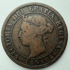 1882 H Canada Large Cent Queen Victoria Early Canadian Coin