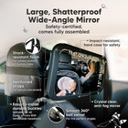 Baby Car Seat Mirror - Wide Shatterproof Backseat Infant Car Mirror For Baby Rea