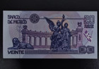 1992 Mexico 20 Pesos Banknote Currency Unc