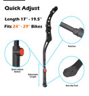 Kickstand For Bike Lumintrail Fits 24-29 Inch Bicycles Adult Mountain