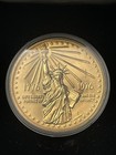 1776-1976 Proof National Bicentennial Commemorative Medal  Bronze Gold Plated 