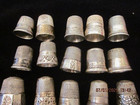Antique  Sterling And Gold Karat Thimble Lot