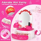Vanity Hair Salon Toys For Girls  27pcs Beauty Salon Playset Pretend Makeup M   