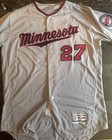 2018 Minnesota Twins John Curtiss  27 Game Used Road Gray Jersey