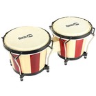 Rockjam 7  And 8  Bongo Drum Set With Padded Bag And Tuning Key