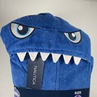 Nautica Kids Youth Beach Swim Hooded Towel Cover Up Robe Blue Shark 100  Cotton