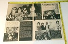 Kiss Rare Clippings Anaheim Stadium 1977  Japan 9pc Lot Vintage Kiss Aucoin