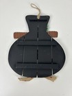 Christmas Snowman Door Hanger Wall Decoration Wood Metal 13 5 x11 75  Holiday