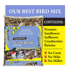 Outdoor Wild Bird Seed Nut N  Berry Blend Dry Food