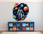 Astronaut Space Wall Decal Planets Galaxy Vinyl Sticker Kids Room Decor M-80