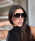 Retro Aviator Sunglasses For Women Men Oversized Classic 70s Vintage Trendy T   