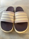 Adidas Adilette Platform Slide Sandals  Silver Dawn  Size Women 11  New