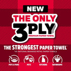 Brawny Tear-a-square 3-ply Paper Towels  6 Double Rolls