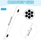 2 Pcs 5 32  Dia 2 Ft  20   Vinyl Stainless Steel Cable With Loops  White