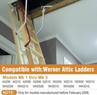 55-1 Attic Ladder Spreader Hinge Arms Compatible W  Werner Models Mk 1 Thru Mk 3