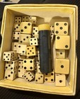 Antique vintage Dice Collection W  Mini Tube Dice   1940s Playtime Playing Cards