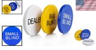 Lightweight 3-pack Poker Buttons - Clear Design For Easy Identification