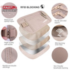 Money Belt For Travel Women And Men Slim Hidden Travel Wallet With Rfid Blocking