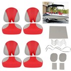 Pvc Red Gray Full Set Seat Covers For Sea-doo Speedster 150 2007-2011 2008 2009