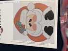 Vintage Mary Maxim Santa Shaped Rug Christmas Latch Hook Rug Kit 30  X 32 