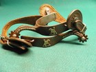 Nice Vintage Pair Of Reining Sunburst 990 Western Cowboy Spurs