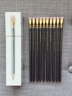 Blackwing 602 Wooden Pencils - Set Of 10 - Grey With Pink Erasers
