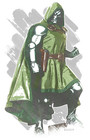 Dr  Doom Watercolor Painting Art Print poster Avengers Doomsday