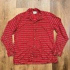Wearever Sportswear Shirt Vtg 50s 60s Mens Large Mcm Mod Beatnik Atomic Usa L s