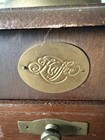 Antique Rare Hand Mill Brass And Metal Vintage Wood Coffee Grinder Kaffee