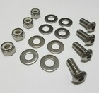 4 Stainless Steel Motorcycle License Plate Frame Bolts Set Tag Fastener Screws
