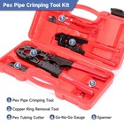 Pex Crimp Tool Kit 1 2 3 4 Copper Ring Astm F1807 Pipe Cutter Gauge Hvac